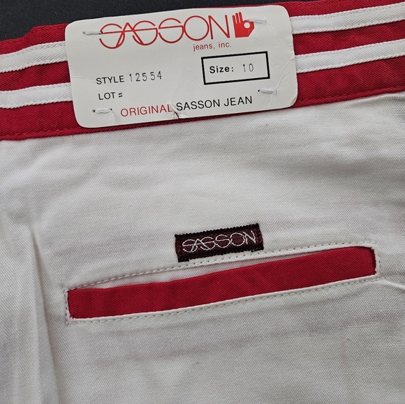 Vintage - NWT - Sasson Made In Japan Cotton Pants - Rare - Size 10 - Picture 2 of 6